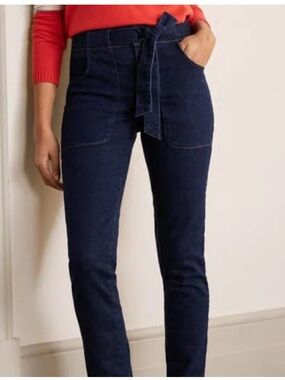 Boden Patch Pocket Girlfriend Jeans